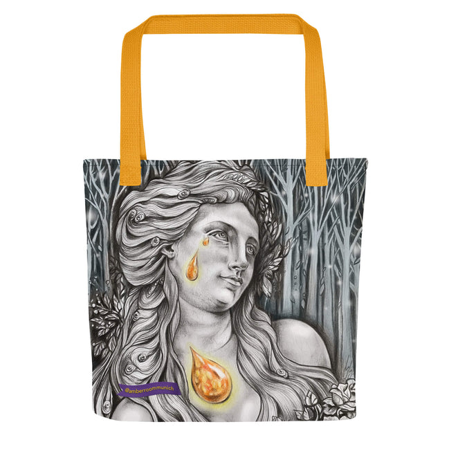 "Bernstein, Tränen der Götter II" · Stofftasche · Bernstein & München Kunst-Serie