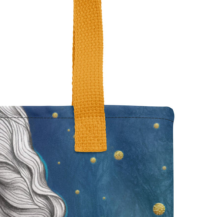 "Elise mit Bernsteinschmuck" · Stofftasche · Bernstein & München Kunst-Serie