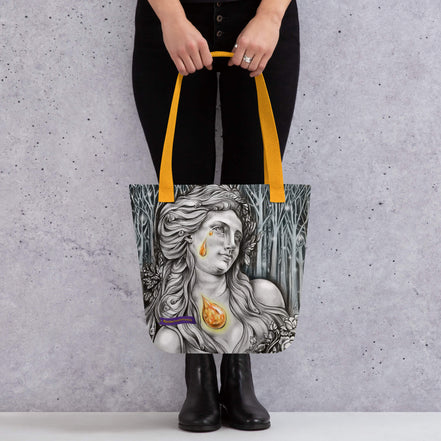 "Bernstein, Tränen der Götter II" · Stofftasche · Bernstein & München Kunst-Serie