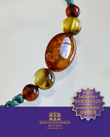 "Vroni" Bernstein-Banderl Gr. M · Unikat Nr.14